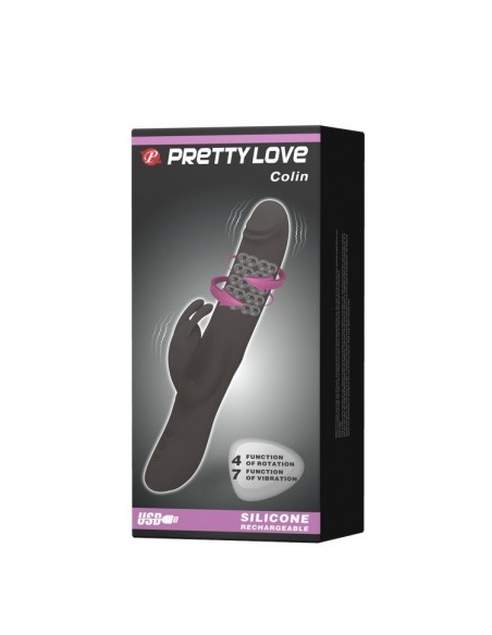 Wibrator z Króliczkiem COLIN Wibracje + Rotacje - Wibratory Króliczki - 9