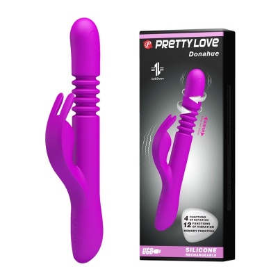 Wibrator króliczek Donahue rotacyjno-posuwisty 26,8 cm - 1 2