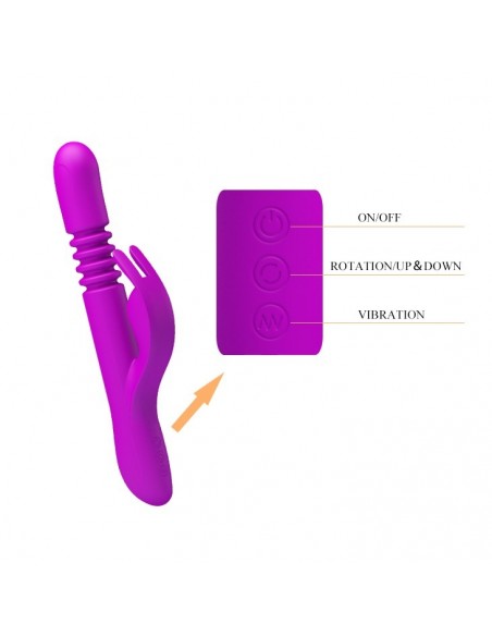 Wibrator królik DONAHUE z Rotacją i Wibracjami - Wibratory Króliczki - 8