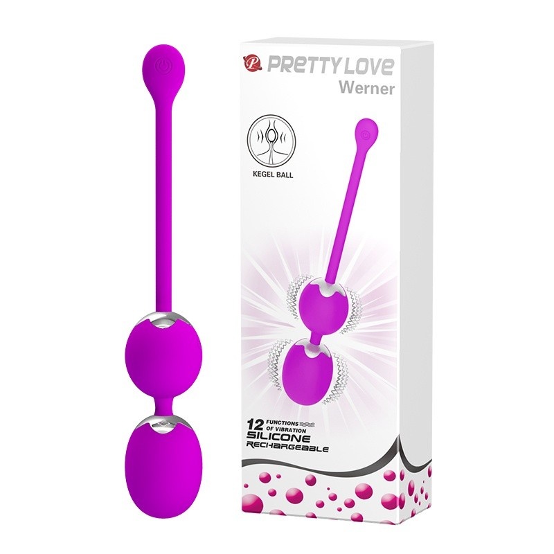 Kulki Kegla Werner - 12 funkcji wibracji, silikon medyczny, długość 20,5 cm, ø 34 mm - 1