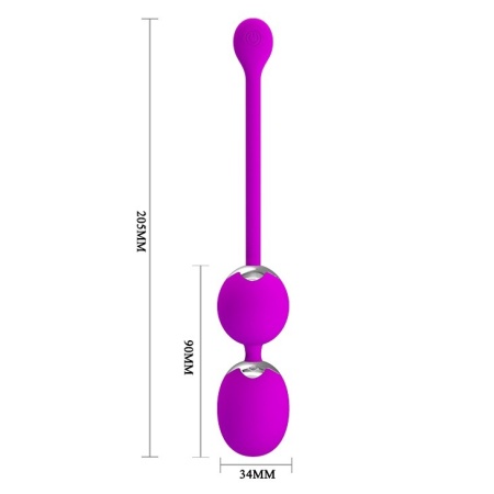 Kulki Kegla Werner - 12 funkcji wibracji, silikon medyczny, długość 20,5 cm, ø 34 mm - 5