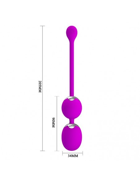 Wibrujace kulki gejszy PRETTY LOVE - WERNER USB 12 function - Kulki Gejszy i Jajeczka Wibrujące - 5