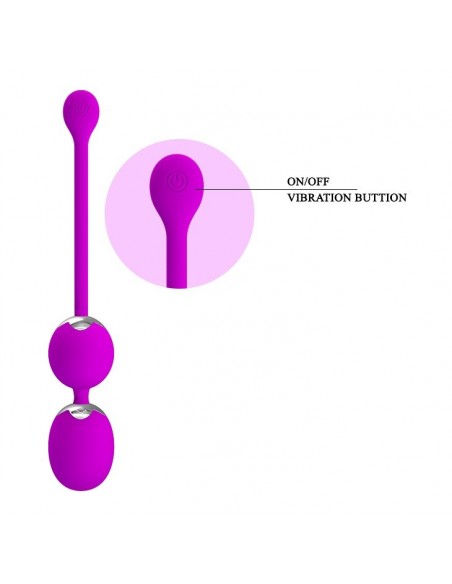 Wibrujace kulki gejszy PRETTY LOVE - WERNER USB 12 function - Kulki Gejszy i Jajeczka Wibrujące - 7