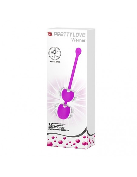 Wibrujace kulki gejszy PRETTY LOVE - WERNER USB 12 function - Kulki Gejszy i Jajeczka Wibrujące - 10