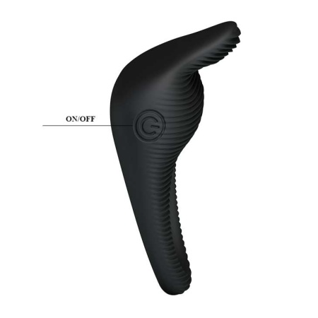 Wibrujący pierścień na penisa Thimble z wypustką łechtaczkową 2,5 cm - 7
