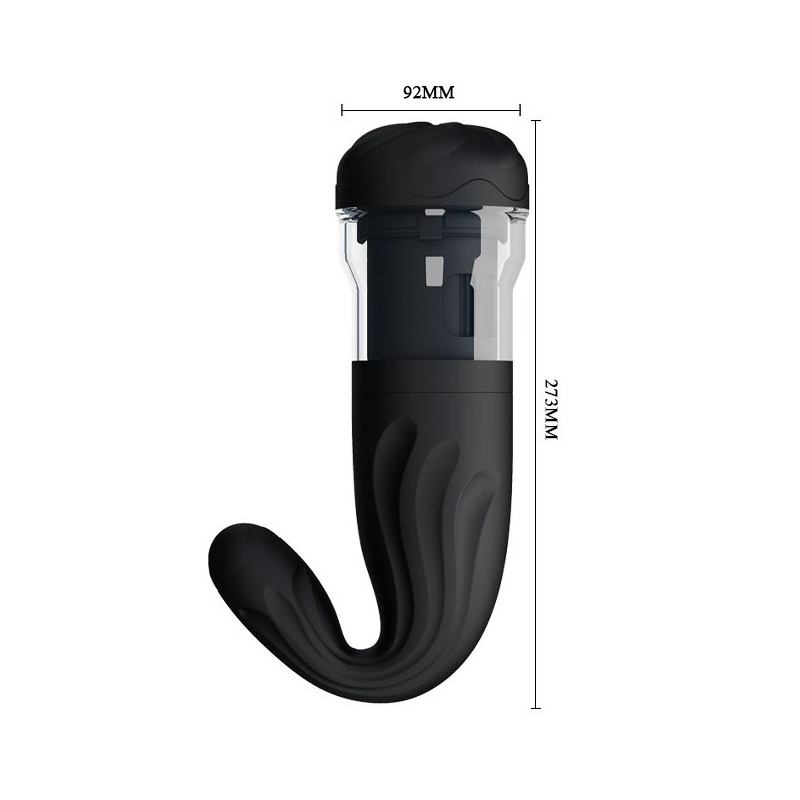 Automatyczny masturbator Breton z rotacją i ruchem posuwisto-zwrotnym, długość 27,3 cm - 6