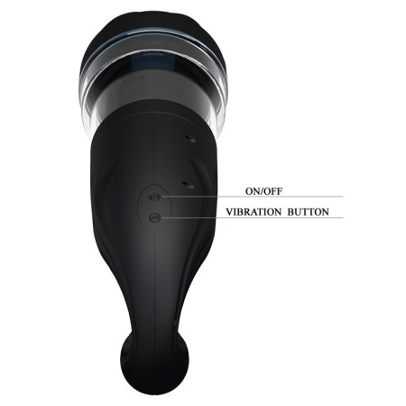 Automatyczny masturbator Breton z rotacją i ruchem posuwisto-zwrotnym, długość 27,3 cm - 7