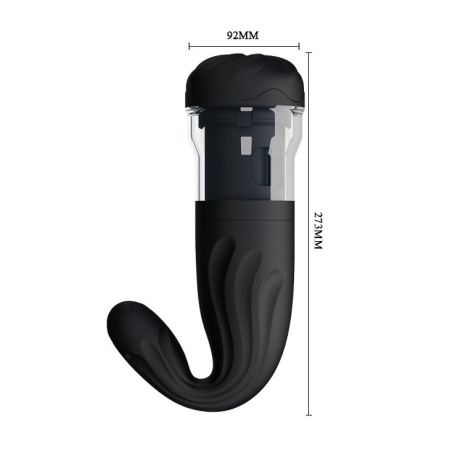 Automatyczny masturbator Breton USB z rotacją i ruchem góra-dół, 27,3 cm - 6
