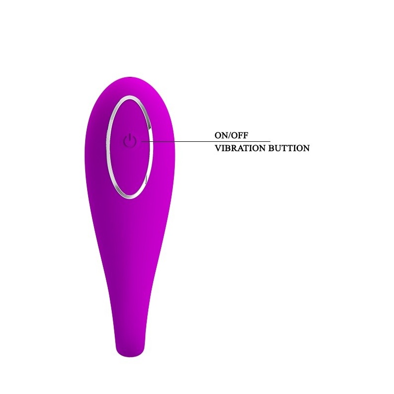 Wibrator dla par Algernon – dwusilnikowy, z pilotem, 9,6 cm - 6