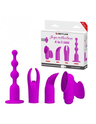 Zestaw akcesoriów do stymulacji TOYS COLLECTION 4 IN 1 - Śmieszne gadżety, prezenty - 1