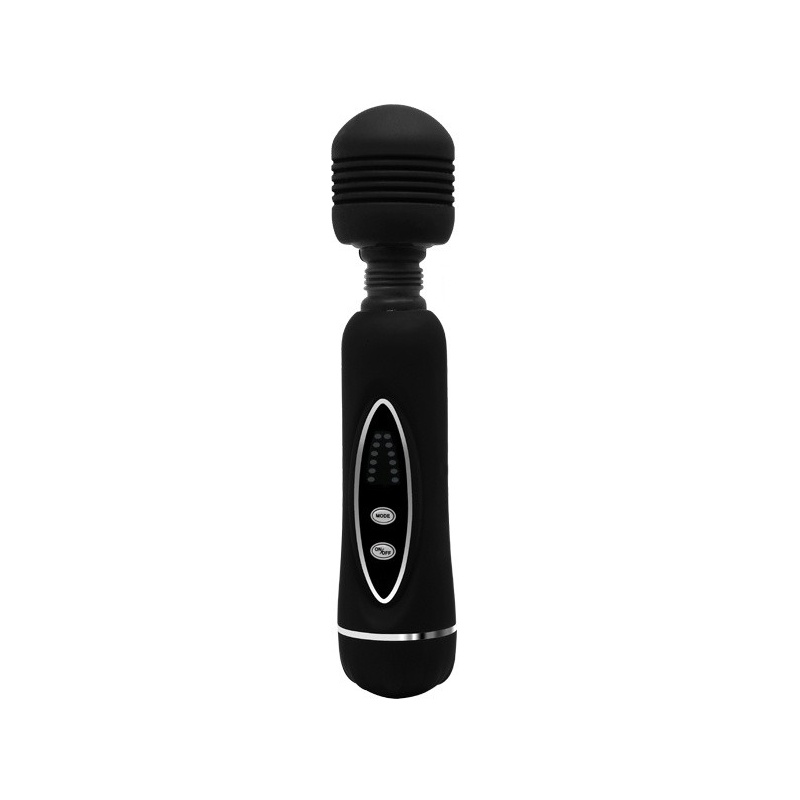 Masażer wand Power Wand - 12 funkcji wibracji, silikon i ABS, zasilanie 4× AA, opakowanie 220 × 105 × 50 mm - 1
