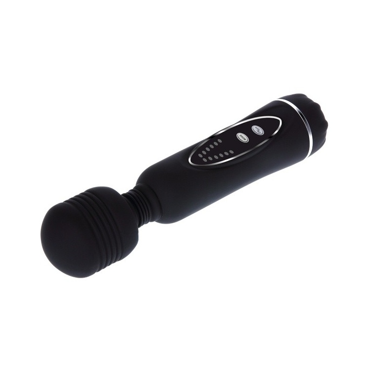 Masażer wand Power Wand - 12 funkcji wibracji, silikon i ABS, zasilanie 4× AA, opakowanie 220 × 105 × 50 mm - 4