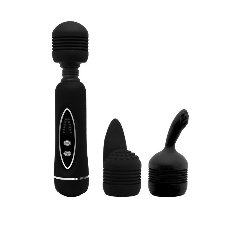 Masażer wand Power Wand - 12 funkcji wibracji, silikon i ABS, zasilanie 4× AA, opakowanie 220 × 105 × 50 mm - 6