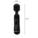 Masażer wand Power Wand - 12 funkcji wibracji, silikon i ABS, zasilanie 4× AA, opakowanie 220 × 105 × 50 mm - 7