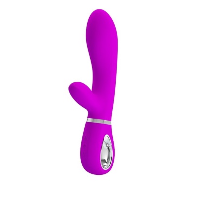 Wibrator króliczy Baile Thomas z podwójną stymulacją, silikonowy, 20,3 cm - 1