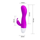 Wibrator króliczek Kyle - 30 trybów wibracji, silikon, 15 cm, średnica 3 cm - 6