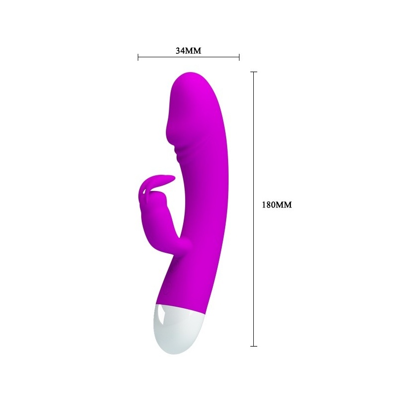 Wibrator Will - króliczek z 30 trybami wibracji, stymulatorem łechtaczki i długością całkowitą 18 cm - 6