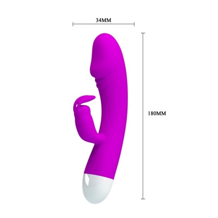 Wibrator Will - króliczek z 30 trybami wibracji, stymulatorem łechtaczki i długością całkowitą 18 cm - 6