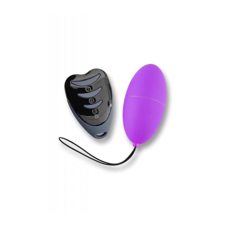 Wibrator Egg 3.0 PURPLE - zdalnie sterowane jajeczko z 10 trybami wibracji, pilotem LED i silikonem medycznym - 1