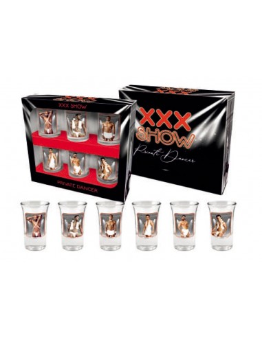 XXX SHOW- zestaw 6 kieliszków 35ml Mężczyźni - Śmieszne gadżety, prezenty - 1