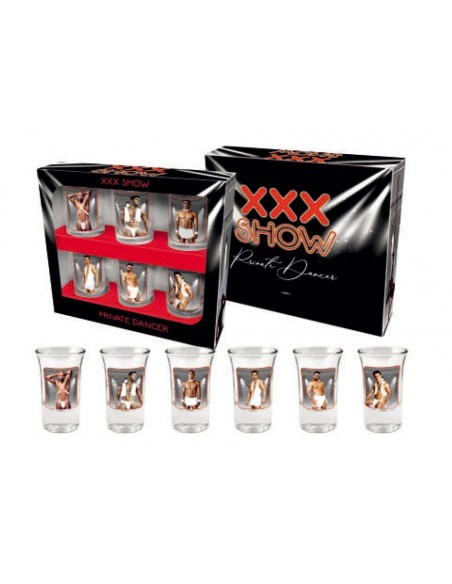 XXX SHOW- zestaw 6 kieliszków 35ml Mężczyźni - Śmieszne gadżety, prezenty - 1