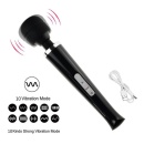 Masażer Magic Wand USB 10 Programów, Czarny - 14