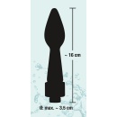 Rear Splash — końcówka analno-dyszowa 2 w 1 do węża prysznicowego, gwint Ø 2 cm, długość 16 cm, Ø 3,5 cm - 7