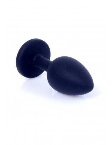 Mały Silikonowy Korek Analny  z Diamentem - Exclusivity - Korki analne silikonowe - 5