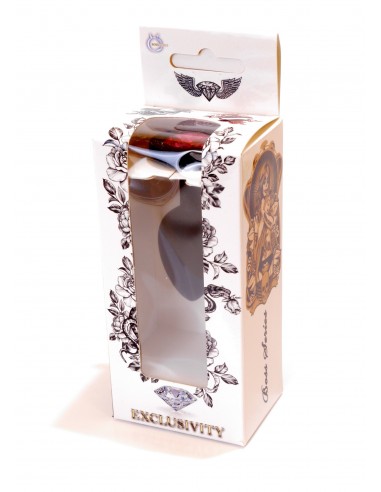 Mały Silikonowy Korek Analny  z Diamentem - Exclusivity - Korki analne silikonowe - 8