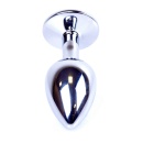 Biżuteria Analna PLUG-Rose Silver - Stal Nierdzewna, Anatomiczny Kształt z Różowym Diamentem, 7 cm - 5