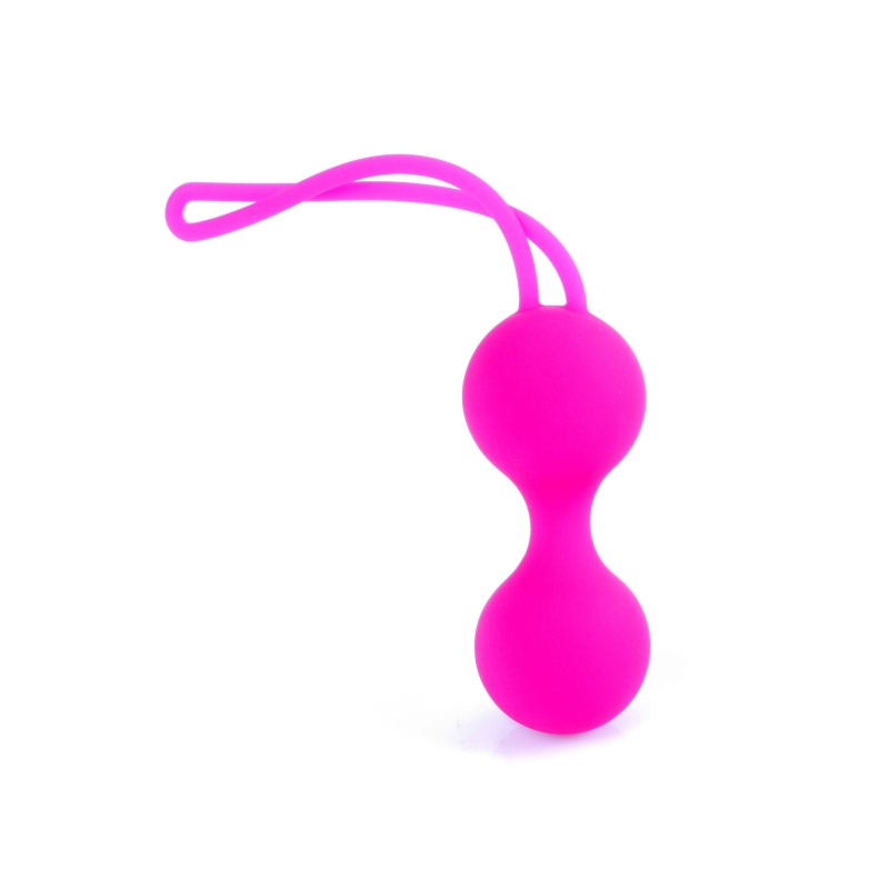 Kulki Kegla Silicone Kegal Balls Set - Pink - zestaw 3 kulek z medycznego silikonu z ruchomymi stalowymi obciążnikami, 7 cm / 7, - 6
