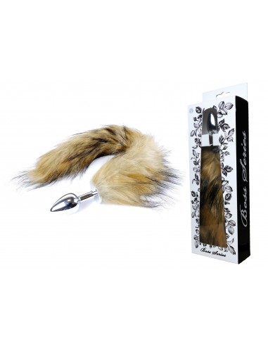 Korek Analny Lisi Ogon Brązowy - Fox Tail - XL - Korki analne z ogonkiem - 2