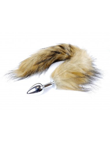 Korek Analny Lisi Ogon Brązowy - Fox Tail - XL - Korki analne z ogonkiem - 1