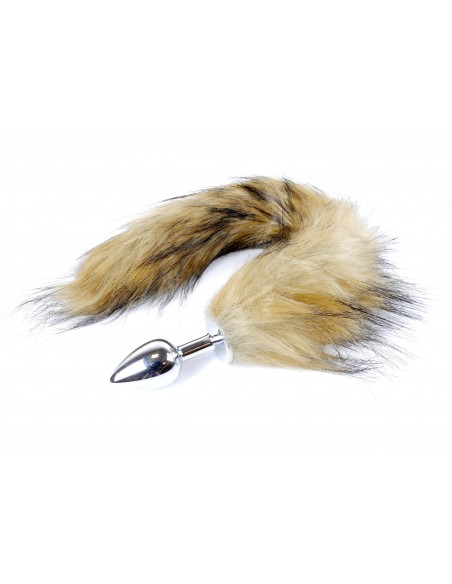 Korek Analny Lisi Ogon Brązowy - Fox Tail - XL - Korki analne z ogonkiem - 1