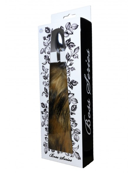 Korek Analny Lisi Ogon Brązowy - Fox Tail - XL - Korki analne z ogonkiem - 8