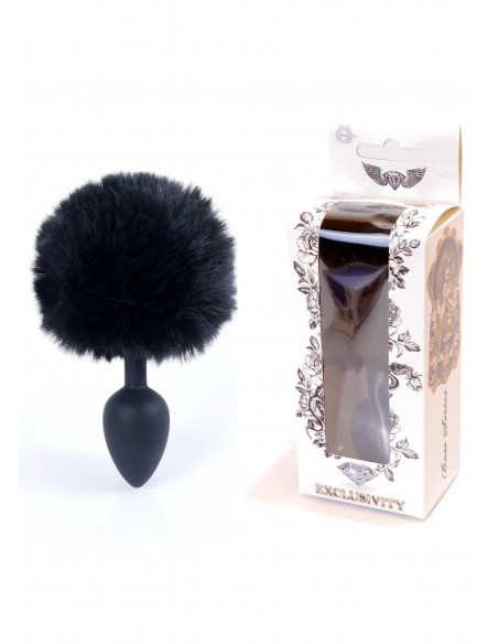 Silikonowy Korek Analny z Ogonem Króliczka Bunny Tail - Korki analne z ogonkiem - 4