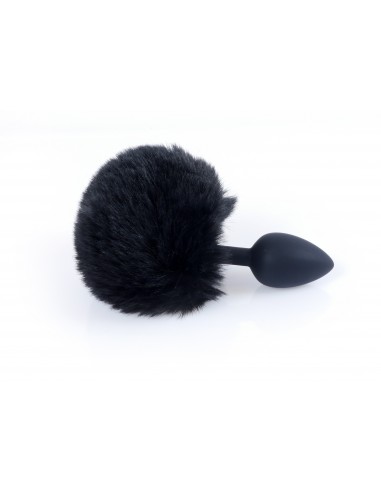 Silikonowy Korek Analny z Ogonem Króliczka Bunny Tail - Korki analne z ogonkiem - 1
