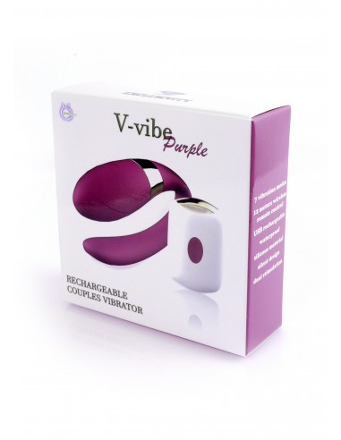 Stymulator dla Kobiet i Par V-Vibe z Pilotem Bezprzewodowym 7 Funkcji Wibracji - WIBRATORY DLA PAR - 5