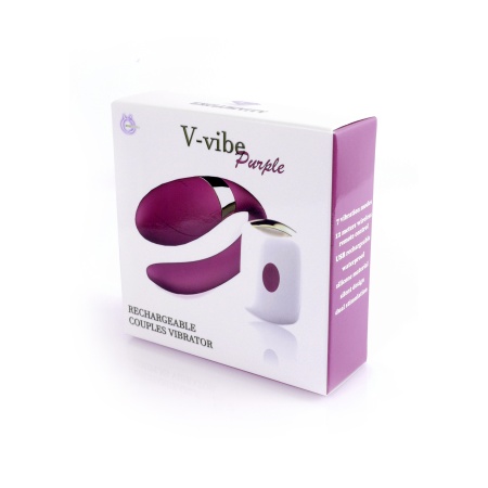 Stymulator V-Vibe Purple z podwójną stymulacją łechtaczki i punktu G, 7 trybami wibracji i pilotem bezprzewodowym - 5