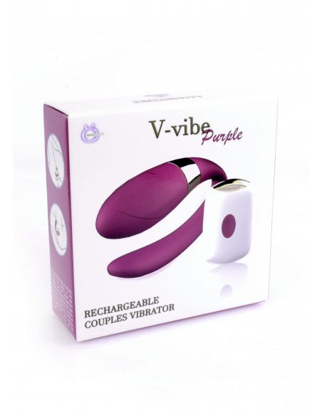 Stymulator dla Kobiet i Par V-Vibe z Pilotem Bezprzewodowym 7 Funkcji Wibracji - WIBRATORY DLA PAR - 6