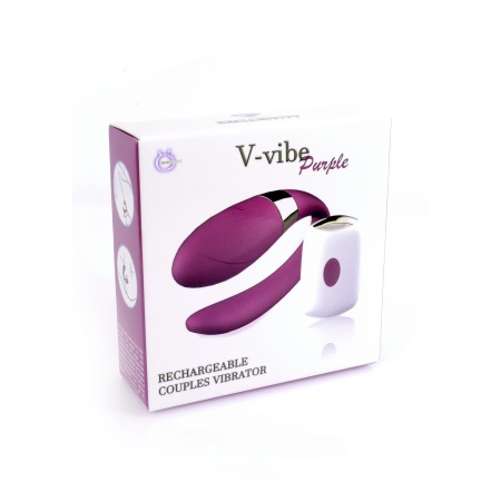 Stymulator V-Vibe Purple z podwójną stymulacją łechtaczki i punktu G, 7 trybami wibracji i pilotem bezprzewodowym - 6