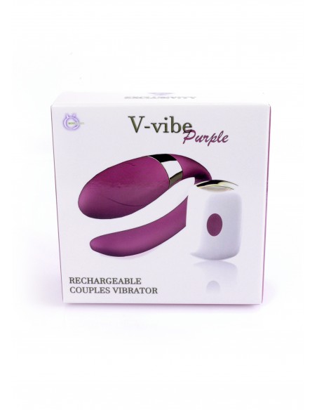 Stymulator dla Kobiet i Par V-Vibe z Pilotem Bezprzewodowym 7 Funkcji Wibracji - WIBRATORY DLA PAR - 7