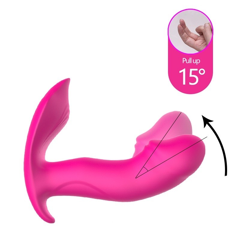 Panty Vibrator & Pulsator - silikonowy masażer z ruchem końcówki, 10 funkcjami wibracji i ogrzewaniem - 2
