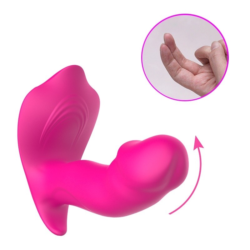 Panty Vibrator & Pulsator - silikonowy masażer z ruchem końcówki, 10 funkcjami wibracji i ogrzewaniem - 6