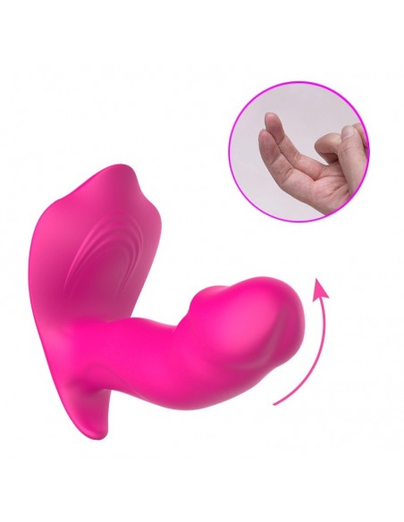 Stymulator Łechtaczki i Punktu G - Motylek do Majtek z Pulsacją i Grzaniem - Wibratory Motylki - 6