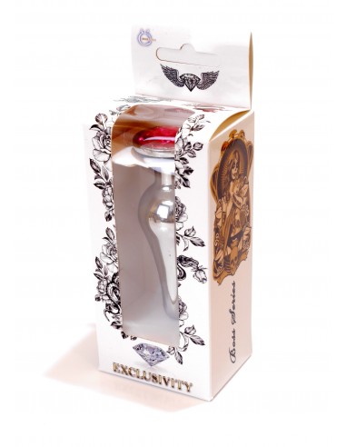 Stalowy Korek Analny z Różowym Diamentem Exclusivity - Korki analne stalowe - 8