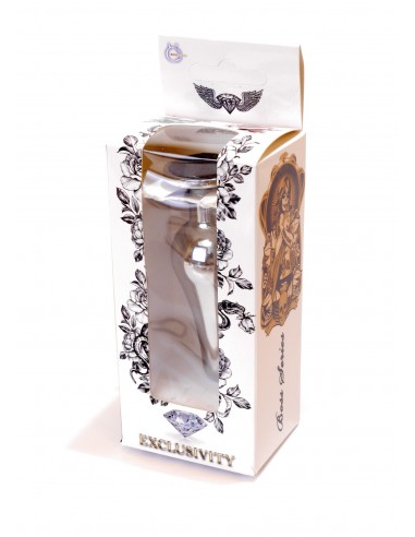 Stalowy Korek Analny z Czarnym Diamentem Exclusivity - Korki analne stalowe - 8