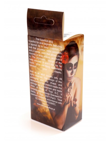 Stalowy Korek Analny z Czarnym Diamentem Exclusivity - Korki analne stalowe - 26