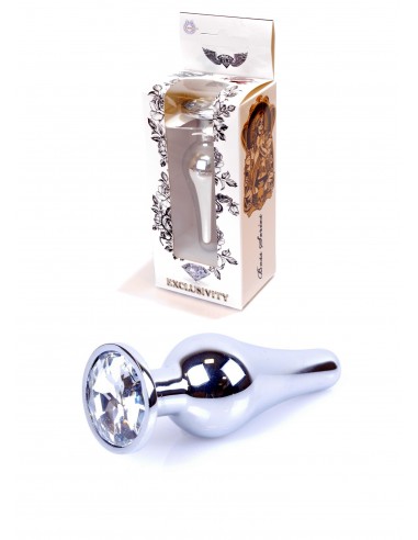 Stalowy Korek Analny z Kryształem Exclusivity - Korki analne stalowe - 2
