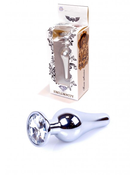 Stalowy Korek Analny z Kryształem Exclusivity - Korki analne stalowe - 2